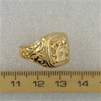 Vergato - Piazza Capitani della Montagna, 17 - Anello Bibò Gioielli Uomo Anello Uomo in Oro Diamante 0.02 Ct 1136/3-23 - 1136/3-23